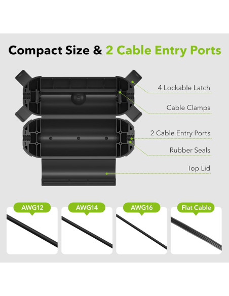 Cubierta de Seguridad para Cable de Extensión BN-LINK IP44 2 Pack Cubierta de Seguridad para Cable de Extensión BN-LINK IP44 2 Pack