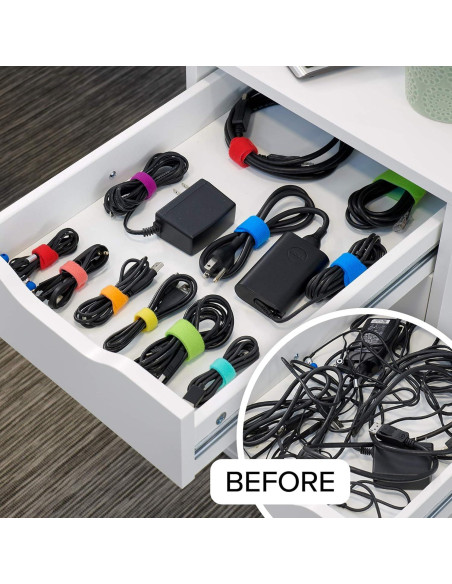 Paquete de Gestión de Cables Wrap-It Storage - 61 Piezas Paquete de Gestión de Cables Wrap-It Storage - 61 Piezas