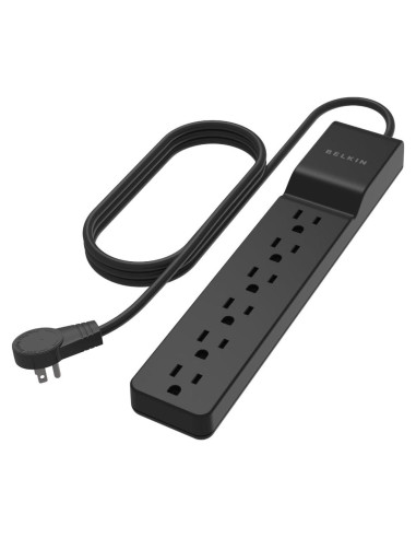 Protector de Sobretensión Belkin 6 Salidas AC 600 Julios 1.8M