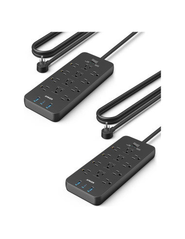 Regleta de Enchufes Anker 351 - 12 Salidas + 3 USB - 2100J