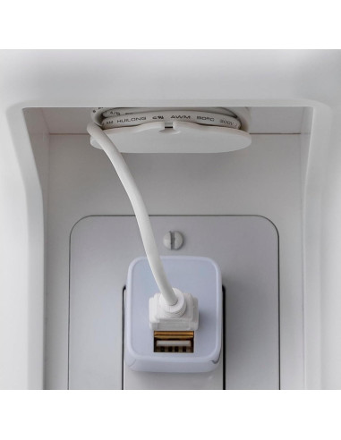 Estante de Pared Multiusos Knox Gear Blanco con Gestión de Cables