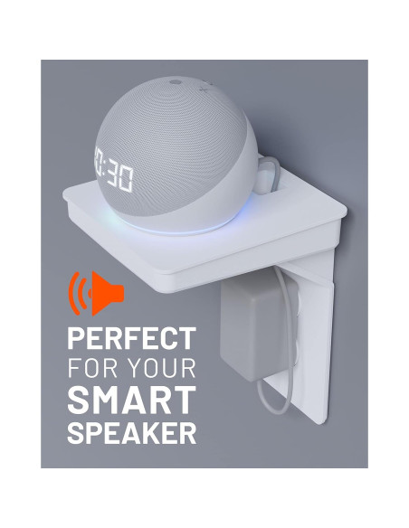 Estante de Outlet ECHOGEAR Blanco para Decora/GFCI - Soporta 2.27 kg Estante de Outlet ECHOGEAR Blanco para Decora/GFCI - Soporta 2.27 kg