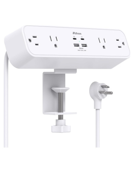 Toma de Corriente con Abrazadera MIFASOPOWER 5FT 4AC 4USB Toma de Corriente con Abrazadera MIFASOPOWER 5FT 4AC 4USB