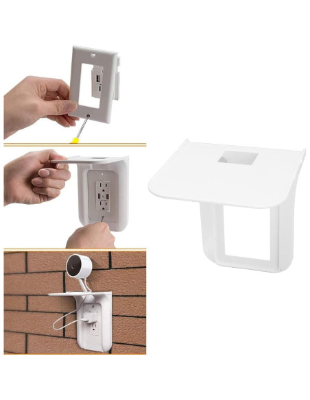 Soporte de Estante de Pared Gavigain con Almacenamiento de Cables Soporte de Estante de Pared Gavigain con Almacenamiento de Cables