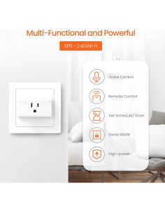Toma de Corriente Inteligente Tenda Beli SP6 1800W WiFi 2