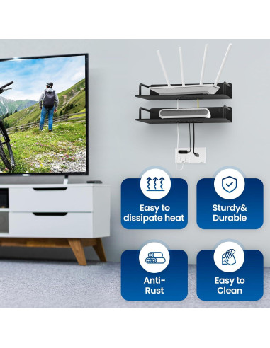 Estante Flotante Laowu 28.6cm para Proyector y Router Wifi