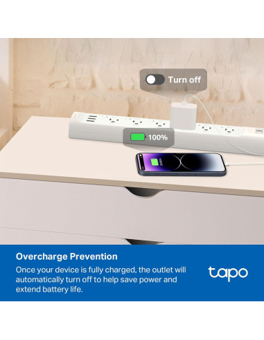 Regleta Inteligente TP-Link Tapo P316M 6 Salidas CA y 3 USB