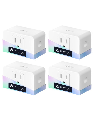Enchufe Inteligente Meross Matter 4 Unidades Monitoreo Energía