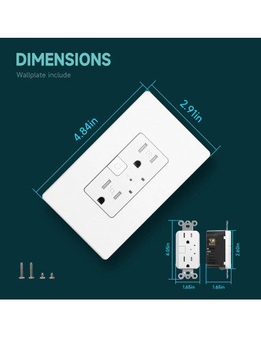 Enchufe Inteligente TOPELER WiFi 2 Puertos Control Individual 15A