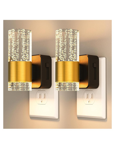 Luz Nocturna LED Regulable Likelgn con Sensor Crepúsculo, 2 Pzas
