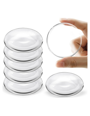 Topes de puerta autoadhesivos JZWBLILY 6 Pack 5cm Transparente