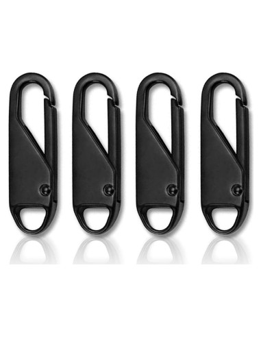 Kit de Reparación de Cremalleras PAPOLGO - 4 Piezas Metal Negro