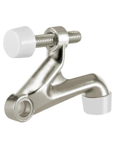 Tope de Puerta Ajustable HOMOTEK con Pasador de Bisagra Níquel Satinado