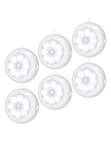Luz LED Inalámbrica BLS con Sensor de Movimiento 6 Pzas