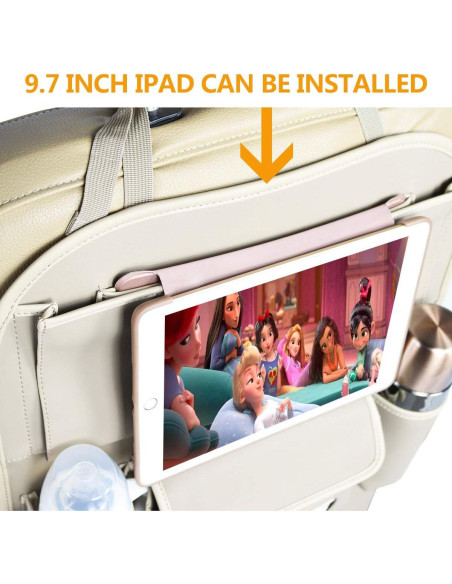 Organizador de Asientos de Coche Viaviat Beige Impermeable Organizador de Asientos de Coche Viaviat Beige Impermeable