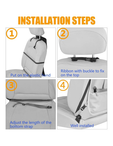 Organizador de Asientos de Coche Viaviat Beige Impermeable