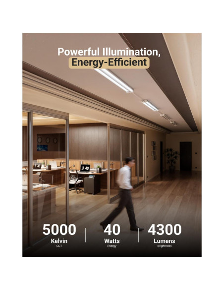 Luz LED de Taller Sunco 40W con Sensor de Movimiento - Paquete de 2 Luz LED de Taller Sunco 40W con Sensor de Movimiento - Paquete de 2