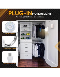 Luz Nocturna LED ShopN5 con Sensor de Movimiento 3W 360 2