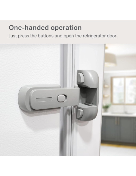 Cerradura de Nevera a Prueba de Niños HT - Gris, 1 Paquete Cerradura de Nevera a Prueba de Niños HT - Gris, 1 Paquete