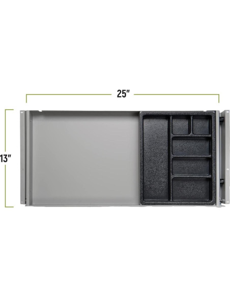 Cajón de Almacenamiento Uprite Ergo para Escritorio Gris 63.5x33 cm Cajón de Almacenamiento Uprite Ergo para Escritorio Gris 63.5x33 cm