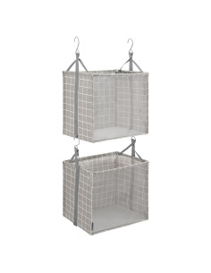 Organizador de Closet Colgante 2 Estantes Storage Maniac - Tela Malla