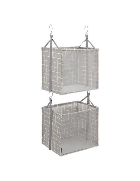 Organizador de Closet Colgante 2 Estantes Storage Maniac - Tela Malla Organizador de Closet Colgante 2 Estantes Storage Maniac - Tela Malla