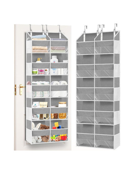 Organizador Sobre la Puerta Ofiray-home 5 Niveles 36.3 kg Gris Claro Organizador Sobre la Puerta Ofiray-home 5 Niveles 36.3 kg Gris Claro