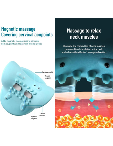 Masajeador de Cuello Inalámbrico Yongkang BTLJB con Calor Masajeador de Cuello Inalámbrico Yongkang BTLJB con Calor