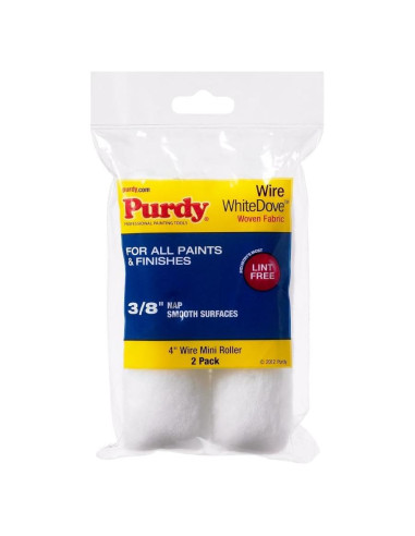 Reemplazos Mini Rodillo Alambre Purdy 4" 3/8" Nap (2 Pzs)