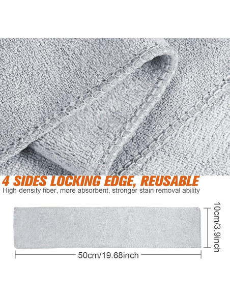 Kit de 10 Paños de Microfibra para Brillar Zapatos - Gris