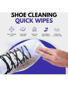 Toallitas Limpiadoras de Zapatos Prehumedecidas - 15 Unidades 2