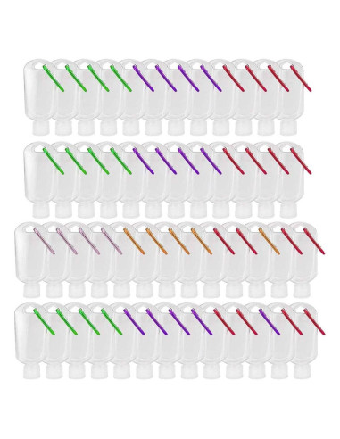 Botellas de Llaveros HATTIE 50ml Transparentes a Prueba de Fugas
