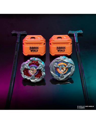 Beyblade X Jurassic World Spinosaurus vs Quetzalcoatlus Set