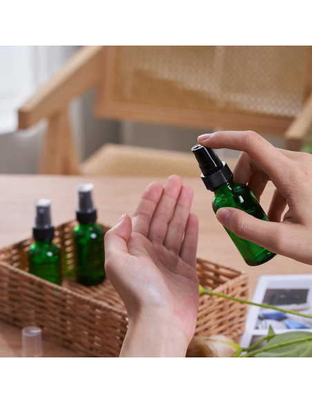 Botellas de Spray de Vidrio 28ml SprayDroplet Verde 48pcs Botellas de Spray de Vidrio 28ml SprayDroplet Verde 48pcs