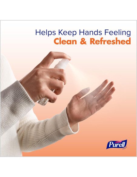 Spray Desinfectante de Manos PURELL 2 oz Aroma Mandarina Pera - Paquete de 6 Spray Desinfectante de Manos PURELL 2 oz Aroma Mandarina Pera - Paquete de 6