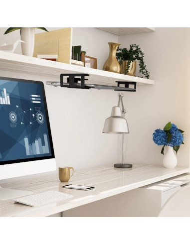 Soporte para Laptop Bajo Escritorio IFCASE - Aluminio Negro