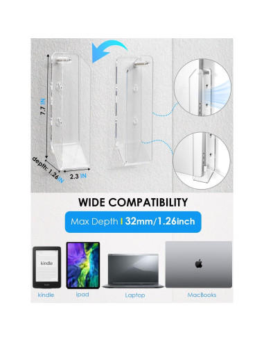 Soporte de Montaje en Pared para Laptop HaoHaio 5.8x19.6cm