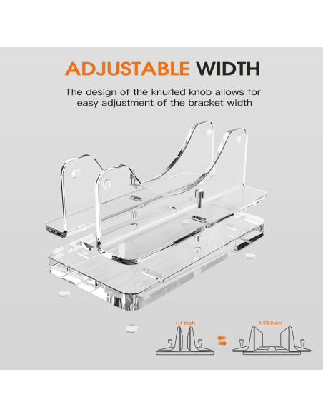 Soporte Vertical Acrílico HEWYIOS para Mac Mini y Laptops Soporte Vertical Acrílico HEWYIOS para Mac Mini y Laptops
