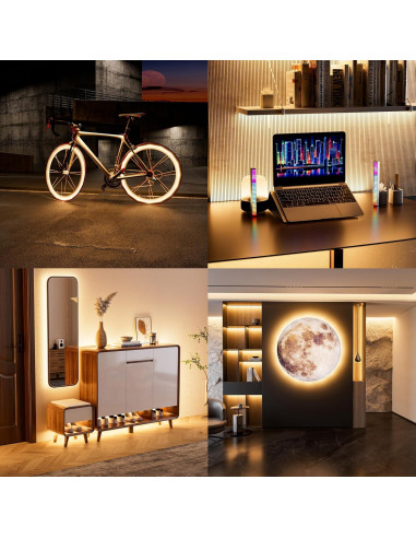 Tira de Luz LED COB PAUTIX 2m 3000K Regulable con Control Remoto