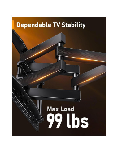 Soporte de Pared para TV Perlegear PGMF20 con Luces LED 26-65"