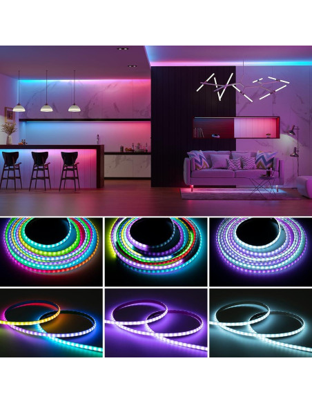 Tira LED direccionable BTF-LIGHTING FCOB 5m 160LED/m 5mm Tira LED direccionable BTF-LIGHTING FCOB 5m 160LED/m 5mm