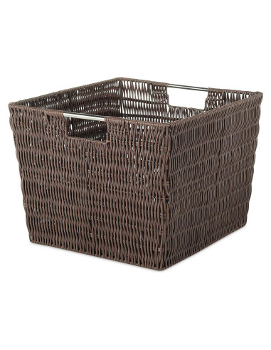 Cesta de Almacenamiento Rattique Whitmor 33x38x24.9 cm Marrón