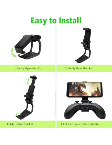 Soporte ajustable para teléfono móvil Xbox Series X/S - Negro