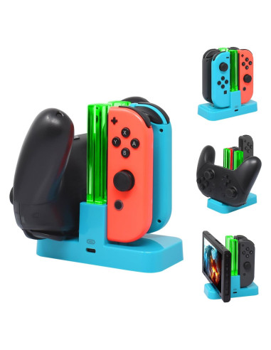 Cargador Rápido FastSnail para Joy-Con y Pro Controller Switch