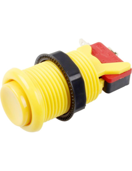 Botones de Arcade EG STARTS 30mm Tipo Happ 6 Piezas Amarillo Botones de Arcade EG STARTS 30mm Tipo Happ 6 Piezas Amarillo