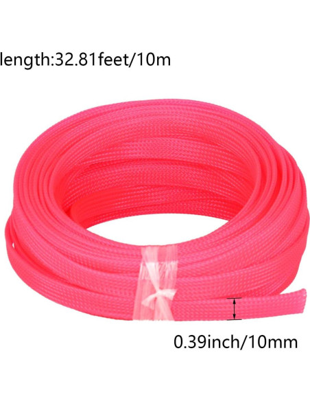 Manguera de Cable Expandible Heyiarbeit 10m Rosa 10mm Manguera de Cable Expandible Heyiarbeit 10m Rosa 10mm