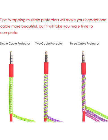 Protector de Cable Rancco 8 Pcs 120cm Multicolor para Mascotas