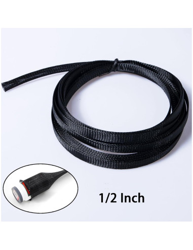 Funda de Cable Trenzada Expandible Besteek 7.62m 1/2" y 1/4"