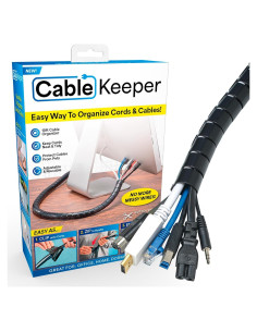Organizador de Cables Cable Keeper 10 Pies Ajustable Reutilizable