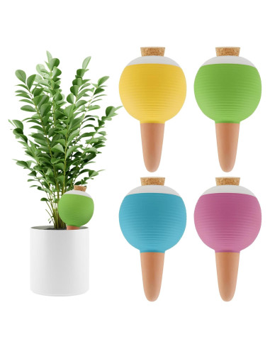 Esferas de Riego Automático Kalolary 4 Pcs 430 ml Terracota